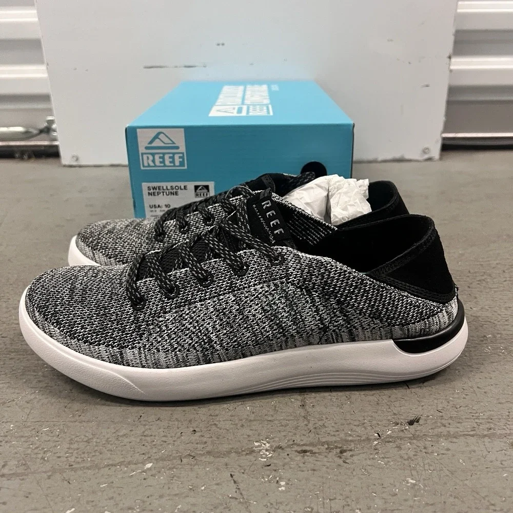 Reef Men's Swellsole Neptune‎ Charcoal Slip-On Comfort Shoes Size 10 Lightweight